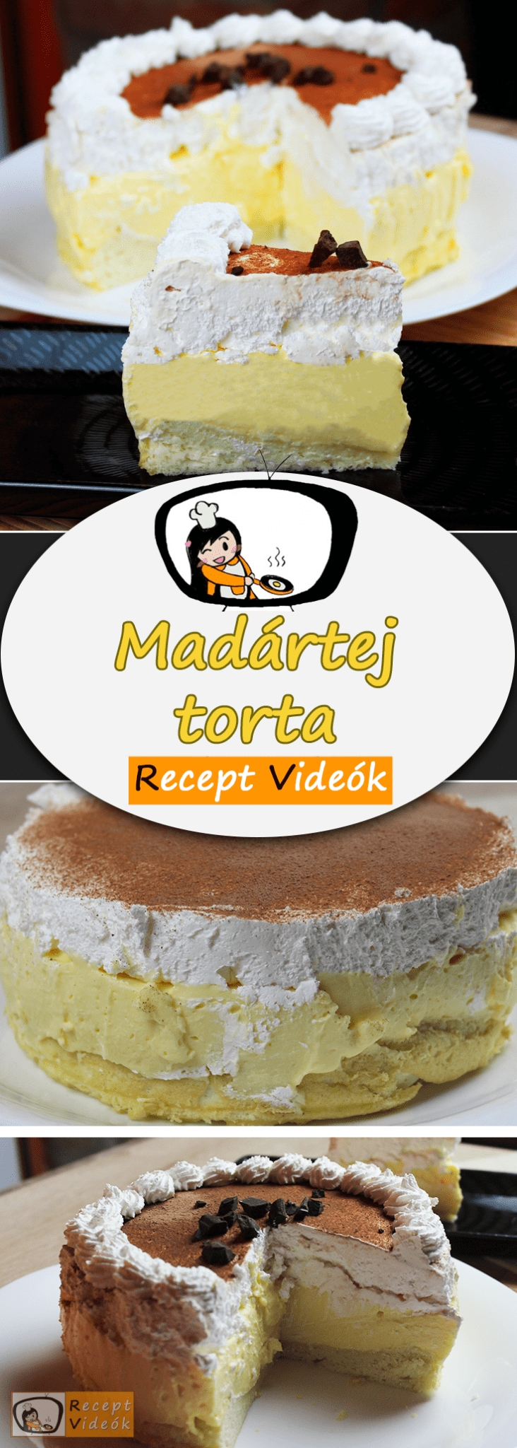 MADÁRTEJ TORTA RECEPT VIDEÓVAL madártej torta készítése