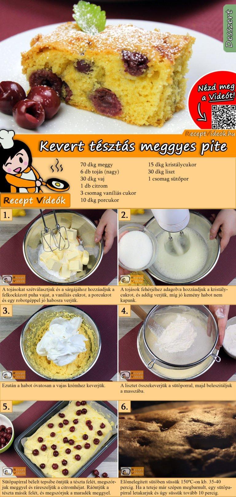 KEVERT MEGGYES SÜTI RECEPT ELKÉSZÍTÉSE VIDEÓVAL