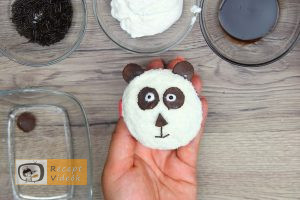 Panda muffin recept, panda muffin elkészítése 7. lépés