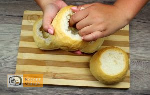 Töltött zsemle recept, töltött zsemle készítése 1. lépés