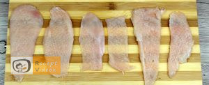 Csirkemellrózsa recept, csirkemellrózsa elkészítése 1. lépés