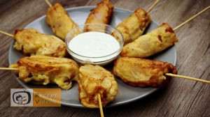 Palacsinta tésztás baconös virsli recept elkészítése - Recept Videók