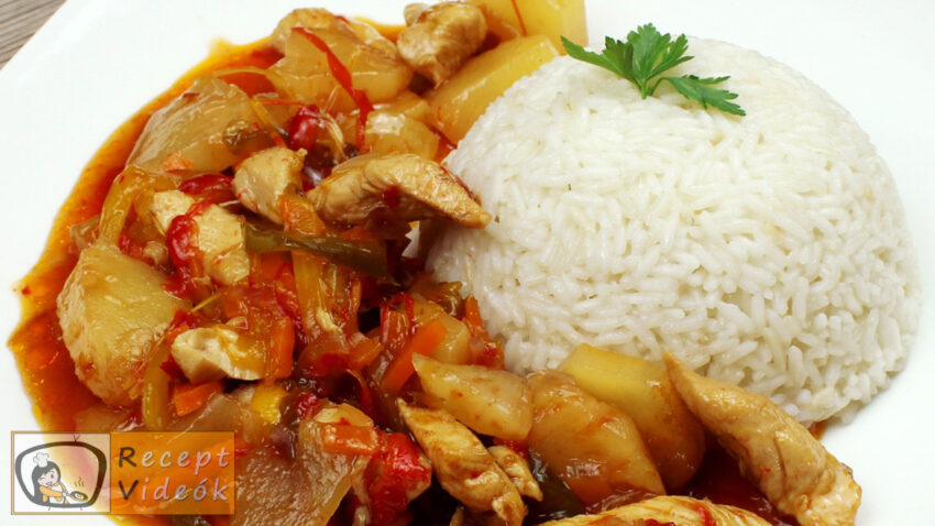 Kínai édes-savanyú csirke recept elkészítése - Recept Videók