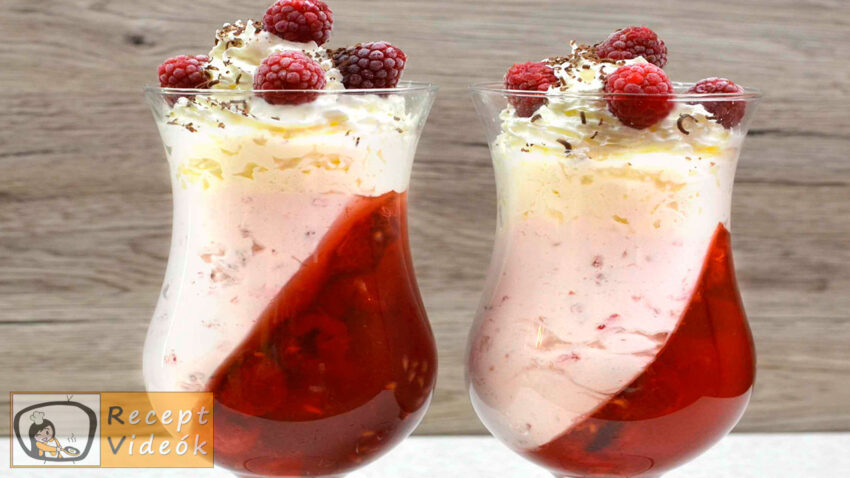 Málnás parfé recept, málnás parfé elkészítése - Recept Videók