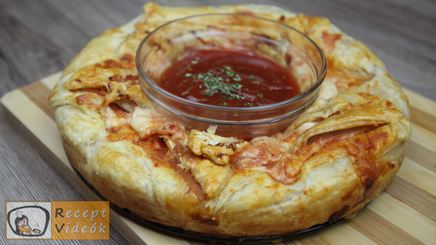 Pizza koszorú recept, pizza koszorú elkészítése - Recept Videók