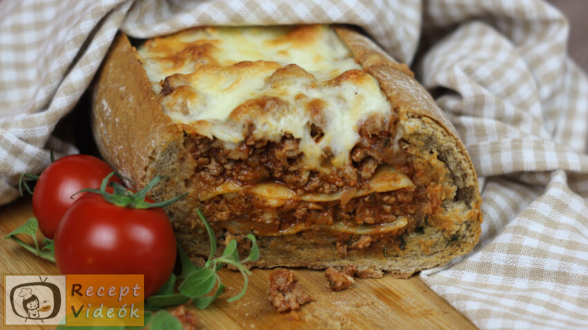 Lasagne baguette recept, lasagne baguette elkészítése - Recept Videók