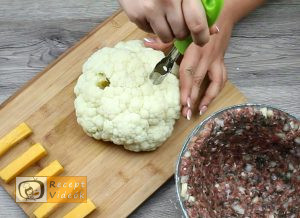 Töltött karfiol recept, töltött karfiol elkészítése 3. lépés