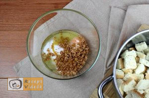 Banános kenyérfelfújt recept, banános kenyérfelfújt elkészítése 2. lépés