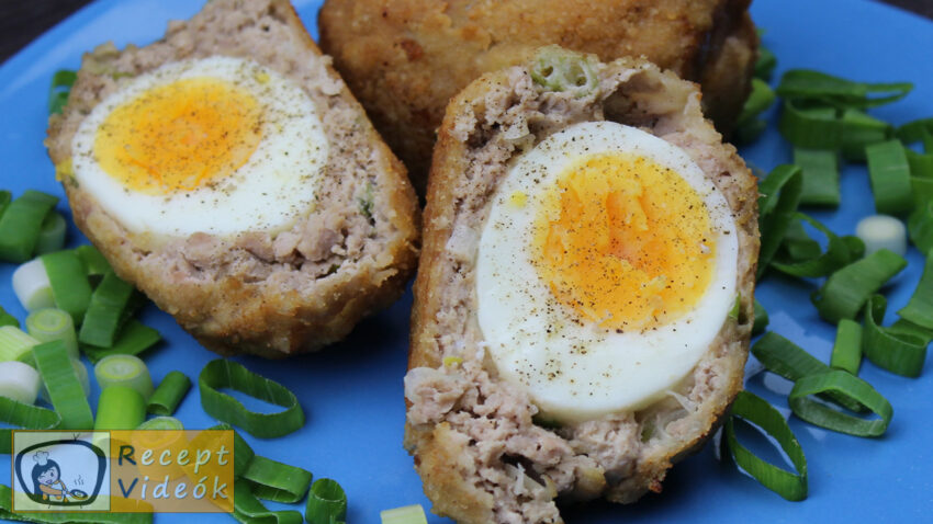 tojással töltött fasírtgombóc recept elkészítése - Recept Videók