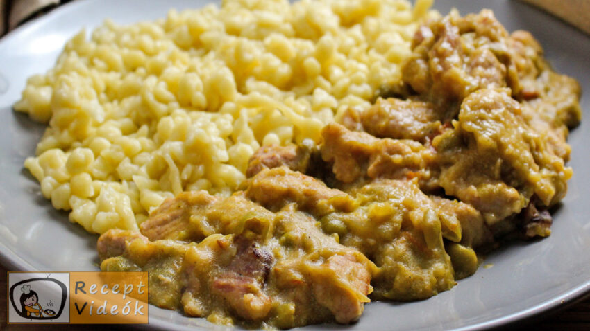 Zöldborsós tokány recept, zöldborsós tokány elkészítése - Recept Videók