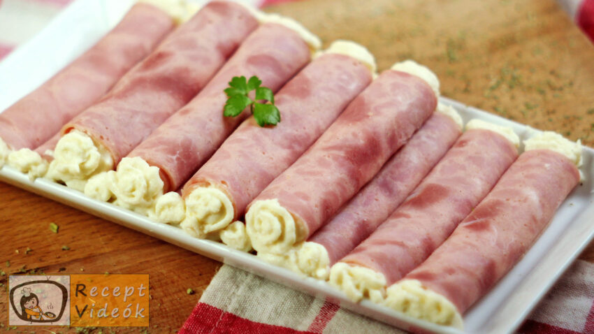 Sonkatekercs recept, sonkatekercs elkészítése - Recept Videók