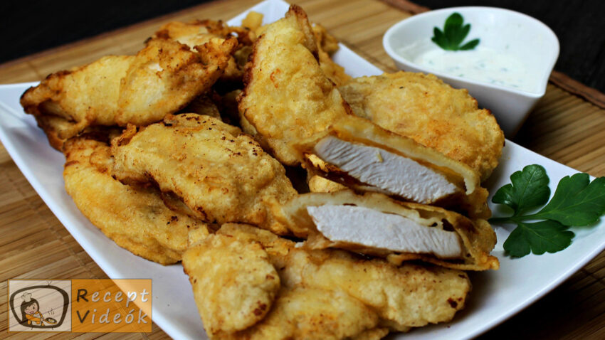 Csirke sörtésztában recept, csirke sörtésztában elkészítése - Recept Videók