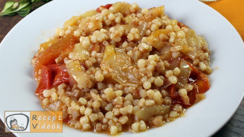 TARHONYÁS LECSÓ RECEPT VIDEÓVAL – tarhonyás lecsó készítése
