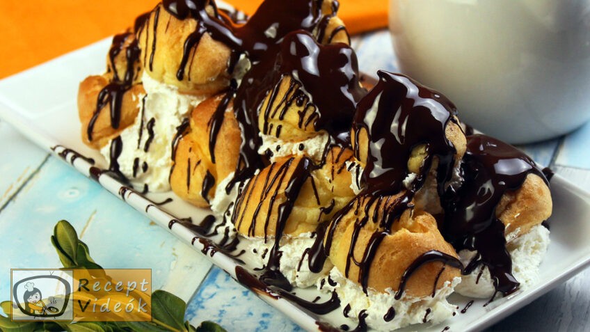 PROFITEROL RECEPT VIDEÓVAL – profiterol készítése