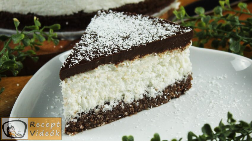 Vegán bounty torta recept, vegán bounty torta elkészítése - Recept Videók