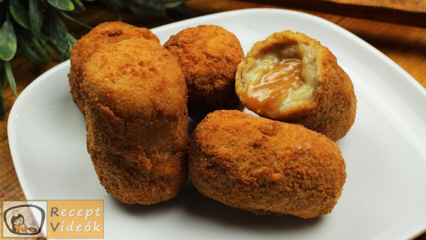 Karamellával töltött banán falatok recept, karamellával töltött banán falatok elkészítése - Recept Videók