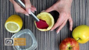 Gyümölcskehely almavirággal recept, gyümölcskehely almavirággal elkészítése 2. lépés