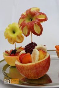 Gyümölcskehely almavirággal recept, gyümölcskehely almavirággal elkészítése - Recept Videók