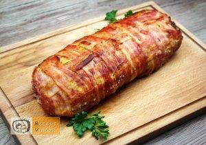 Baconbe tekert krumpli rolád recept elkészítése - Recept Videók