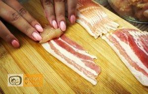 Baconbe tekert csirkefalatok recept elkészítése 3. lépés