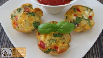 Tojás muffinok recept, tojás muffinok elkészítése - Recept Videók