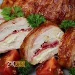 Baconös töltött csirkemell barbecue szósszal - Csirkemell receptek elkészítése - Recept Videók