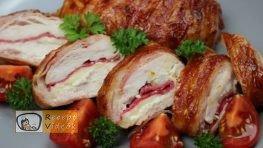 Baconös töltött csirkemell barbecue szósszal - Csirkemell receptek elkészítése - Recept Videók