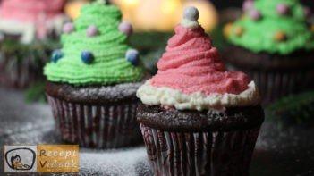 Karácsonyi diy kreatív recept ötletek - karácsonyfa és mikulás sapka muffin - Recept Videók