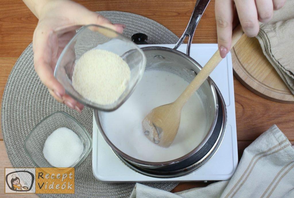 Tejbegríz (tejbedara) recept, tejbegríz (tejbedara) elkészítése 2. lépés