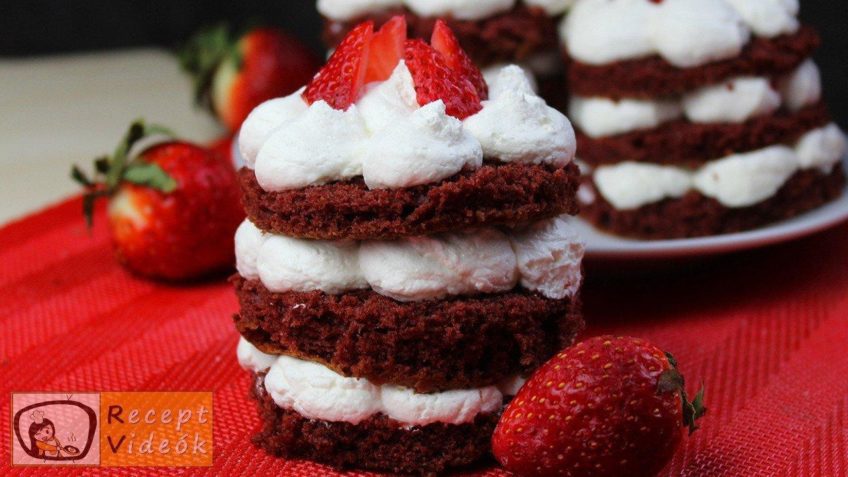 Valentin napi süti recept - valentin-napi mini vörös bársony torta elkészítése - Recept Videók