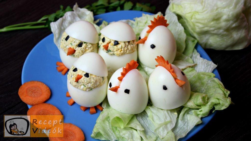 Húsvéti diy kreatív recept ötletek - kreatív tojásfalatok (csibe, kakas) - Recept Videók