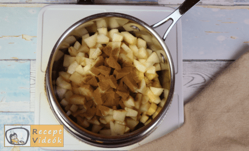 Almás-körtés tiramisu recept, almás-körtés tiramisu elkészítése 1. lépés