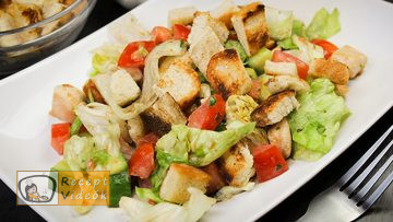 Cézár saláta recept, cézár saláta elkészítése - Recept Videók