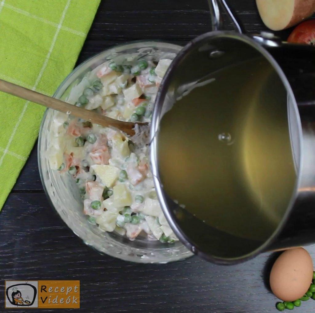 Dermesztett majonézes saláta recept elkészítése 5. lépés