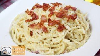 Baconös spagetti recept, baconös spagetti elkészítése - Recept Videók
