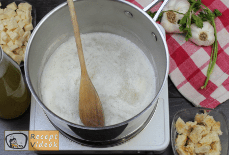 Sajtkrémleves recept, sajtkrémleves elkészítése 1. lépés