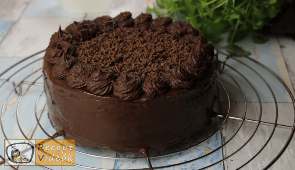 Csokoládétorta (csokitorta) recept elkészítése 13. lépés