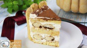Tiramisu torta recept, tiramisu torta elkészítése -Recept Videók