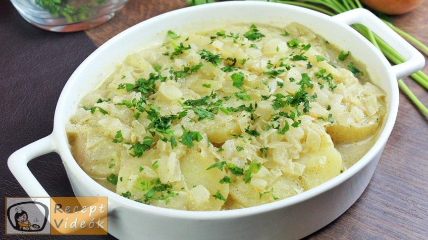 krumplisaláta recept, krumplisaláta elkészítése - Recept Videók