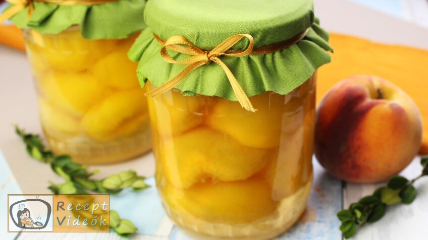 Őszibarackbefőtt recept, Őszibarackbefőtt elkészítése - Recept Videók