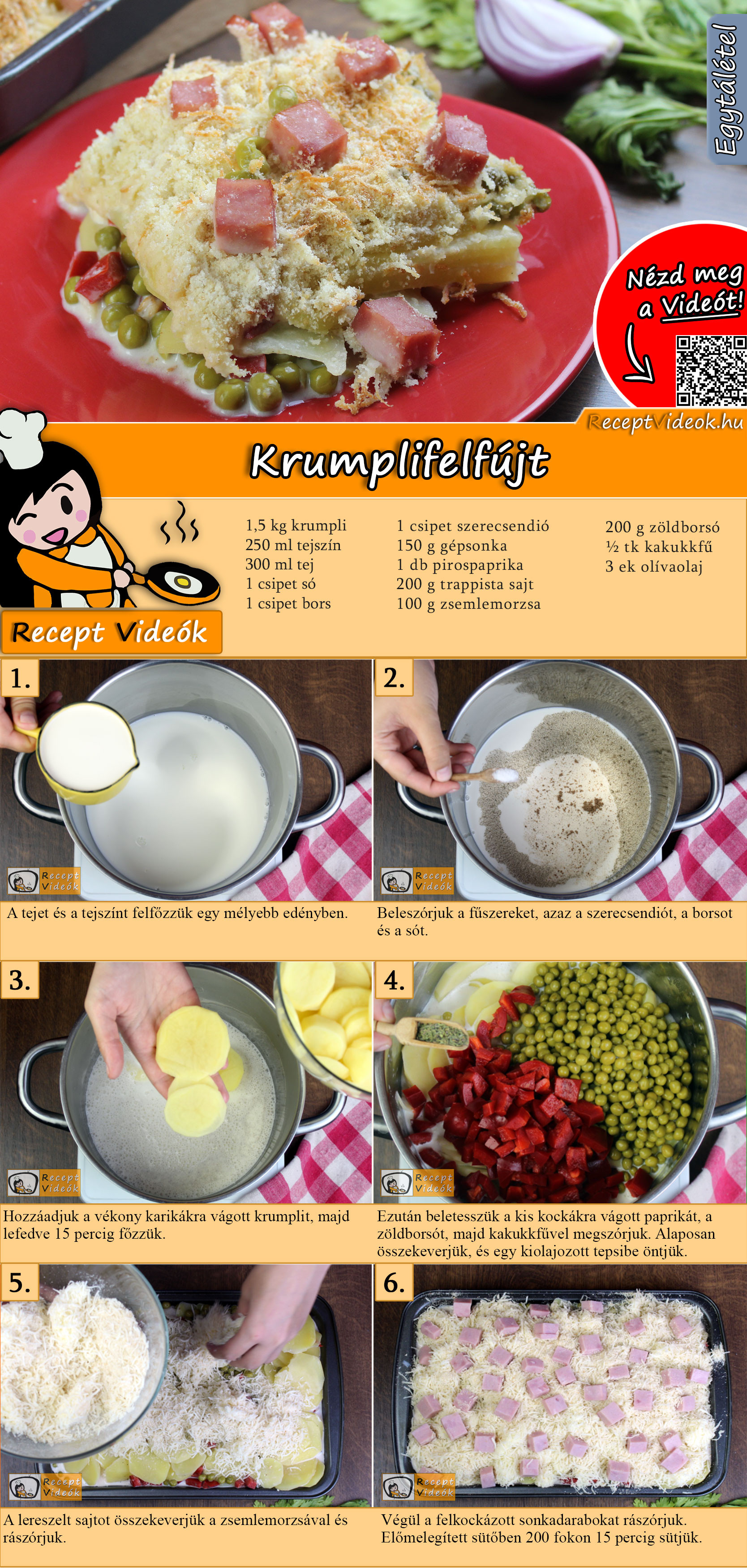 Krumplifelfújt recept elkészítése videóval