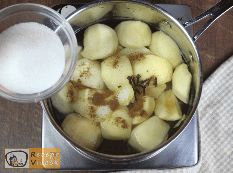 Almakompót recept, almakompót elkészítése 3. lépés