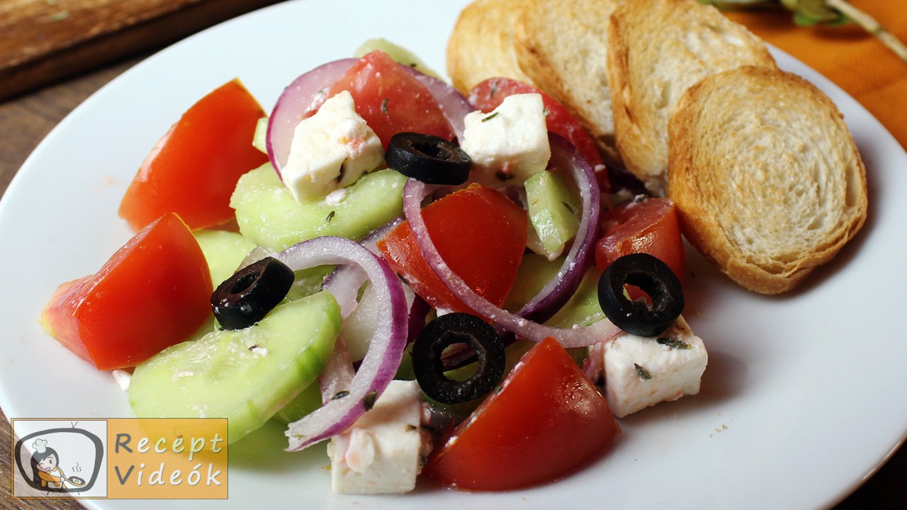 Görögsaláta recept, görögsaláta elkészítése - Recept Videók Görögsaláta recept, görögsaláta elkészítése - Recept Videók