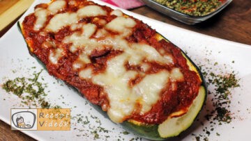 Töltött cukkini recept, töltött cukkini elkészítése - Recept Videók