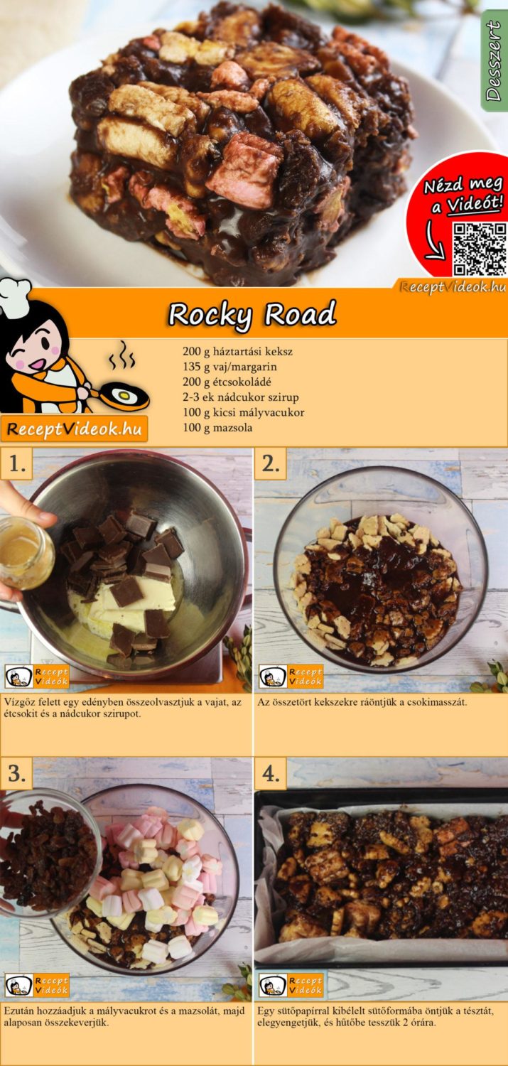 Rocky Road recept elkészítése videóval