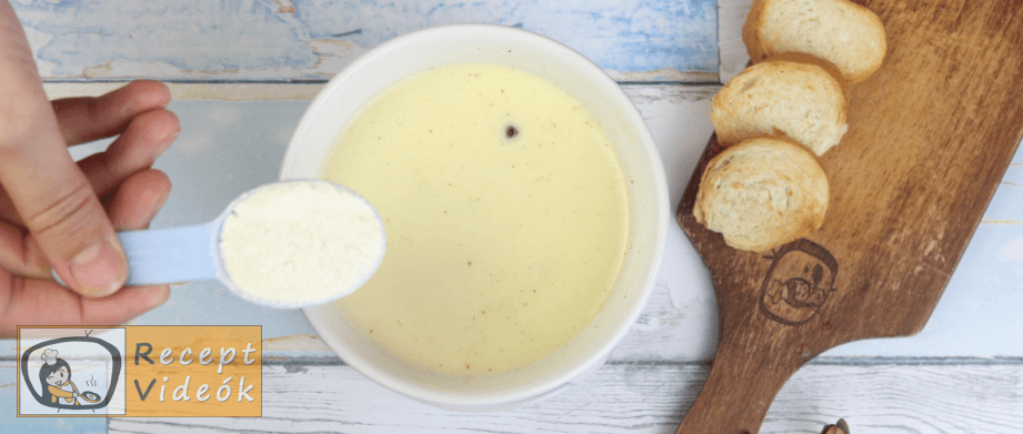 Sajtfondü (fondue) recept, sajtfondü (fondue) elkészítése 5. lépés