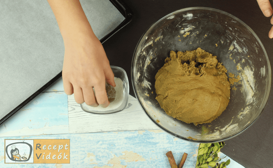 Gyömbéres keksz recept, gyömbéres keksz elkészítése 4. lépés