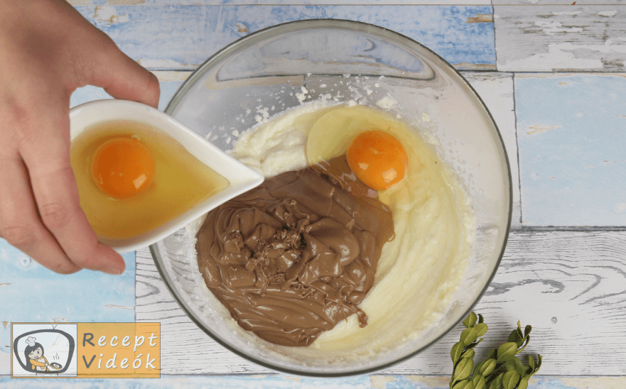 Mentolos-csokis sajttorta recept, mentolos-csokis sajttorta elkészítése 4. lépés