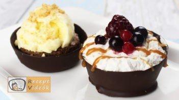 Csokoládé kosárka recept, Csokoládé kosárka elkészítése - Recept Videók