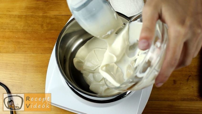 Kókuszos-barackos sajttorta recept, Kókuszos-barackos sajttorta elkészítése 2. lépés